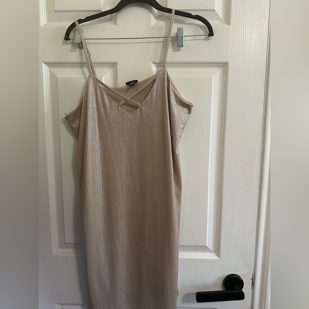 Rue21 Shimmering Gold Dress Size Large